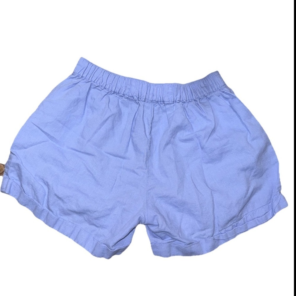 Girls Linen Blend Shorts Blue Pockets GAP Kids Blue/Periwinkle Size XL - Picture 2 of 6